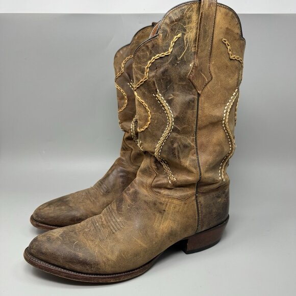 Mens Dan Post Cowboy Boots Size 12D DP26682  Leather Brown Western Country main image 6